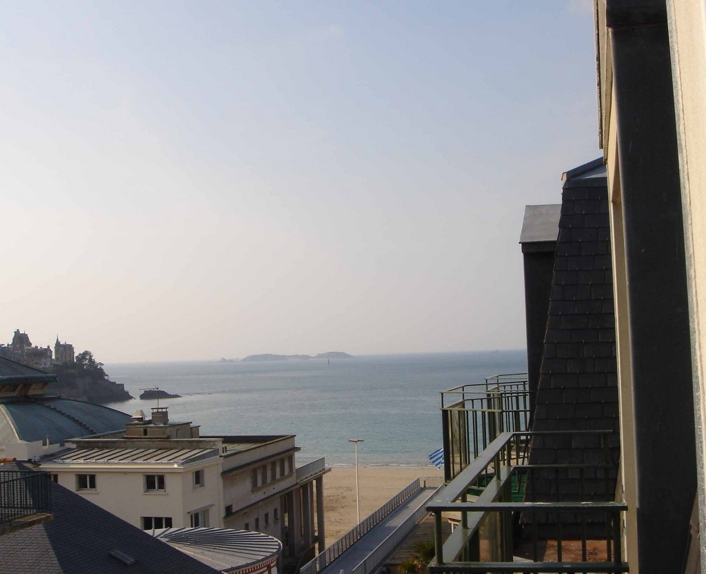 La vue sur la plage de Dinard